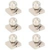 vidaXL Pfostenkappen 6 Stk. Kugelform Edelstahl 81 x 81 mm
