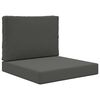 vidaXL Sofakissen f&uuml;r drau&szlig;en Polyester Anthrazit 60 x 60 cm