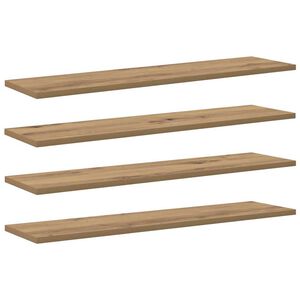 vidaXL Regalbrett 4 pcs Braun 80 x 20 x 1,5 cm Holzwerkstoff