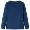 Kinder-Langarmshirt Marineblau 128