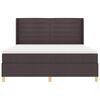 vidaXL Boxspringbett mit Matratze Dunkelbraun 180 x 200 cm Stoff