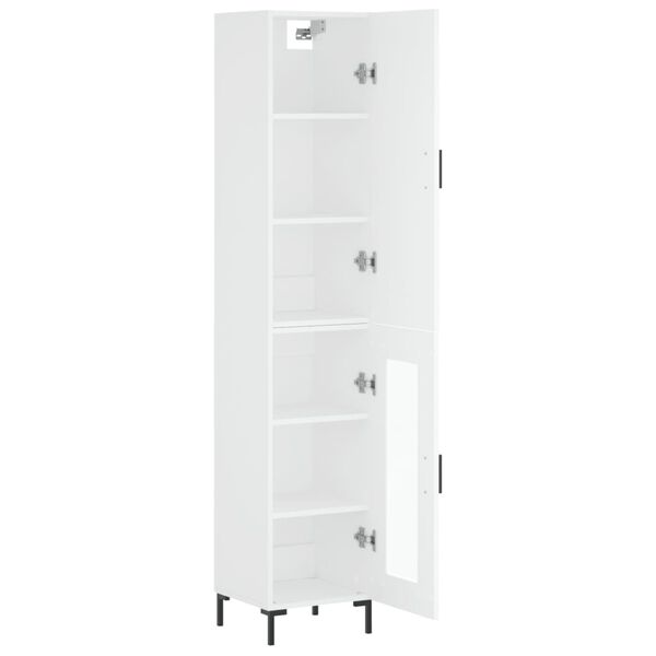 vidaXL Highboard Wei&szlig; 34,5x34x180 cm Holzwerkstoff