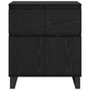 vidaXL Sideboard mit Schubladen Schwarz Eichen-Optik 60 x 35 x 70 cm