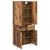 vidaXL Highboard Wandmontiert Altholz 69,5 x 34 x 180 cm Holzwerkstoff