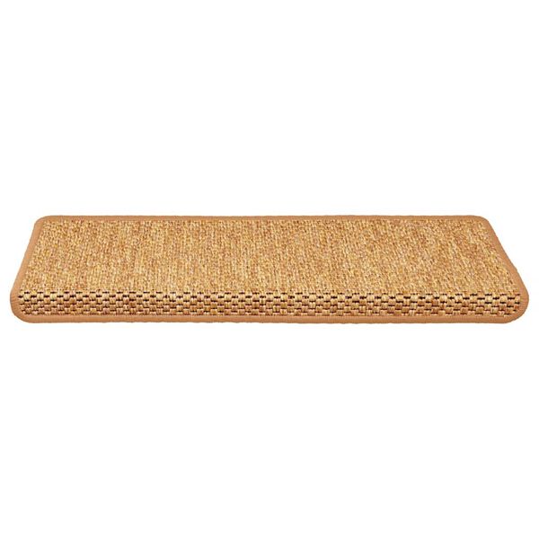 vidaXL Treppenmatten Selbstklebend Sisal-Optik 15Stk. 65x21x4cm Sisal