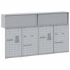 vidaXL Werkzeugschrank und Pegboard Set 6 pcs Rot 200 x 25 x 115 cm