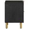 vidaXL Nachttisch Schwarz 40x33x46 cm Massivholz Mango