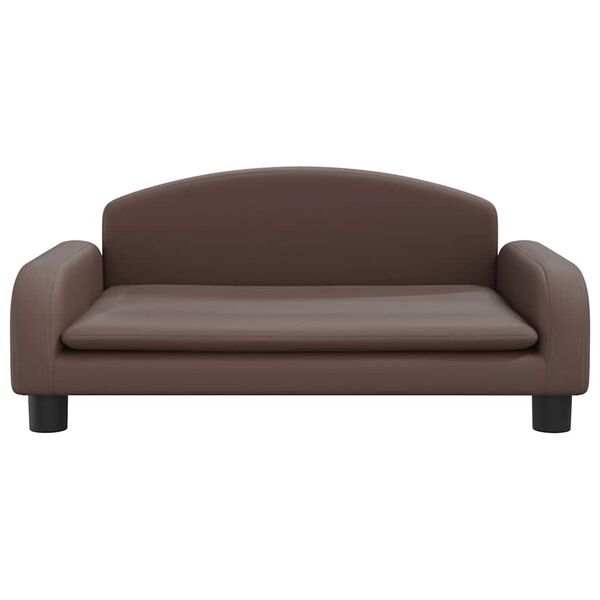 vidaXL Kindersofa Braun 70x45x30 cm Kunstleder