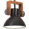vidaXL H&auml;ngelampe Industriestil 25 W Schwarz Rund 19 cm E27