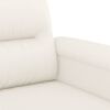 vidaXL 2-Sitzer-Sofa Creme 120 cm Kunstleder