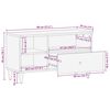 vidaXL TV-Schrank 80x33x46 cm Massivholz Mango