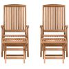 vidaXL Garten Essgruppe 4 pcs Braun Massivholz Teak