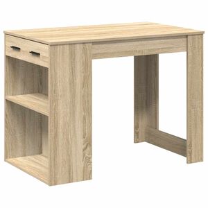 vidaXL Schreibtisch mit Schubladen Ablage Sonoma-Eiche 102x62x77,5 cm