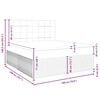 vidaXL Boxspringbett mit Matratze Rosa 180x200 cm Samt