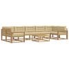 vidaXL Outdoor-Sofagarnitur mit Kissen 6 pcs Wei&szlig; und Beige