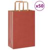 vidaXL Papiertragetaschen 50 Stk. mit Henkeln Rot 21x11x31 cm