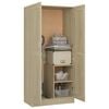 vidaXL Kleiderschrank Sonoma-Eiche 82,5x51,5x180 cm Holzwerkstoff
