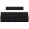 vidaXL Boxspringbett mit Matratze Schwarz 200x200 cm Samt