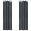 vidaXL Verdunkelungsvorh&auml;nge 2 pcs Hellgrau 140 x 245 cm Samt