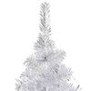 vidaXL Künstlicher Weihnachtsbaum Beleuchtung & Kugeln Silber 240 cm