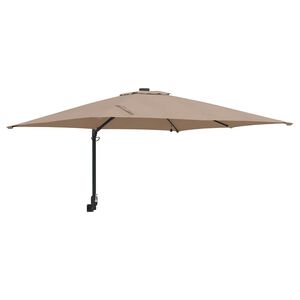 vidaXL Garten-Sonnenschirm Taupe 248,5 x 247,5 x 160 cm