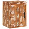 vidaXL Nachttisch Braun 35 x 33 x 48 cm Massivholz Altholz