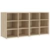 vidaXL Schuhregale 2 Stk. Sonoma-Eiche 52,5x30x50 cm