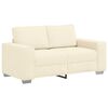 vidaXL Zweisitzer-Sofa Creme 160x77x82 cm Cordstoff