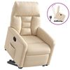 vidaXL Relaxsessel mit Aufstehhilfe Beige Mikrofasergewebe