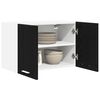 vidaXL H&auml;ngeschrank 2 pcs Schwarze Eiche und Wei&szlig; 60 x 31 x 40 cm