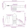 vidaXL Spielturm Massivholz Douglasie