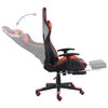vidaXL Gaming-Stuhl mit Fu&szlig;st&uuml;tze Drehbar Rot PVC