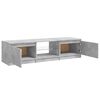 vidaXL TV-Schrank mit LED-Leuchten Betongrau 140x40x36 cm