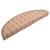 vidaXL Treppenmatten 15 Stk. Braun 65x21x4 cm