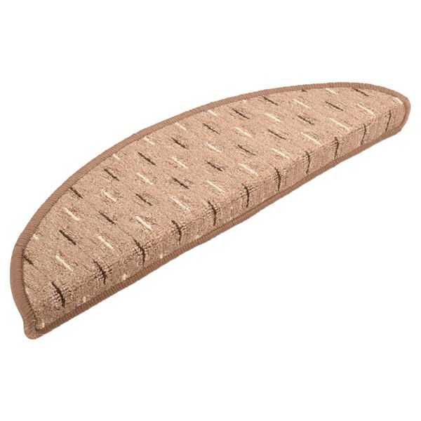 vidaXL Treppenmatten 15 Stk. Braun 65x21x4 cm