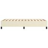 vidaXL Bettgestell Creme 100x200 cm Kunstleder