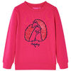 Kinder-Sweatshirt Knallrosa 116