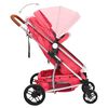 vidaXL 3-in-1-Kinderwagen Rot Aluminium