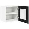 vidaXL H&auml;ngeschrank mit T&uuml;r 2 pcs Schwarz Eichen-Optik 40 x 31 x 40 cm