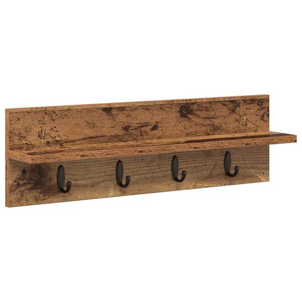 vidaXL Wandmontierter nachttisch Altholz 60 x 10,5 x 18 cm