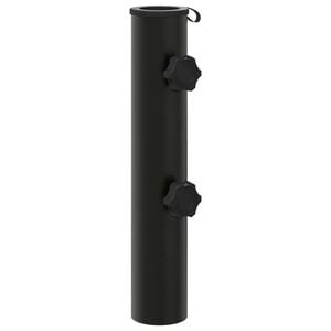 vidaXL Parasol Fu&szlig;rohr 0.6 kg Schwarz Eisen for 40-50 mm Pole