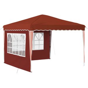 vidaXL Pop-up Partyzelt 288 x 288 x 245 cm Terrakotta Oxford-Stoff