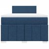vidaXL Boxspringbett mit Matratze Blau 120x190 cm Stoff