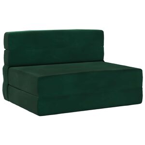 vidaXL Klappsofa Bett Dunkelgr&uuml;n 70 x 80 x 60 cm Stoff