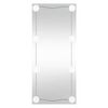 vidaXL Wandspiegel mit LED-Leuchten 40x80 cm Glas Rechteckig