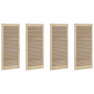 vidaXL Schrankt&uuml;r mit T&uuml;r 4 Stk. Natur 49,5 x 2,1 x 110 cm