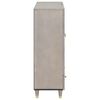 vidaXL Highboard Grau und Gold 60 x 33 x 100 cm Massivholz Mango