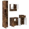 vidaXL Badezimmerm&ouml;bel-Set 4 stk. Ger&auml;ucherte Eiche 61 x 35 x 64 cm
