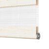 vidaXL Doppelrollo Marmorbeige 125x150cm Stoffbreite 120,9 cm Polyester