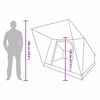 vidaXL Campingzelt mit Dach Grau und Orange 223 x 163 x 130 cm Taft